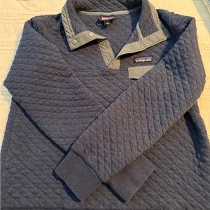 Patagonia wonens Blue snap tee pullover size small